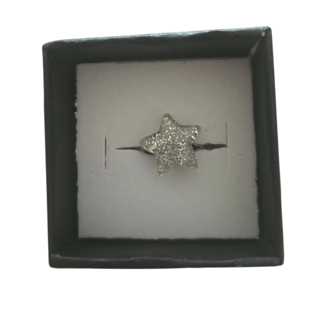 Adjustable White Star‎ Kid's Ring